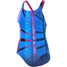 adidas Infitex+ Graphic 1-Piece Swimsuit - Shock Blue/Shock Pink