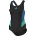 adidas colorblock swimsuit - Black/Blue