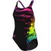 adidas Infitex+ Streamline Graphic Swimsuit - Black/Shock Purple